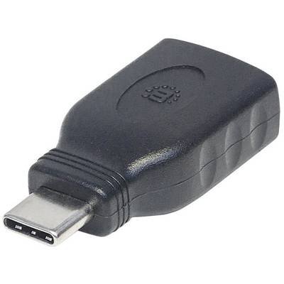 Adaptor Manhattan SuperSpeed USB-C 3.1 Gen1 to USB type-A adapter M/F black