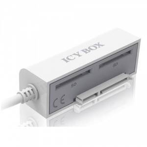 Adaptor RaidSonic IcyBox USB 3.0 adapter cable for 2.5'' SSD/HDD SATA, 2xUSB 3.0, SD card reader