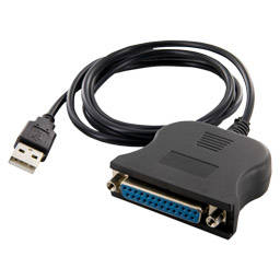 Adaptor Adaptor 4World USB [M] > LPT Parallel Port DB25 [F], 1.15m, negru