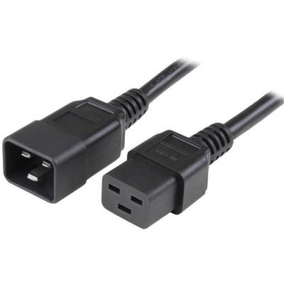 Cablu Manhattan Extension power cable IEC320 C19 to C20 16A 2m black