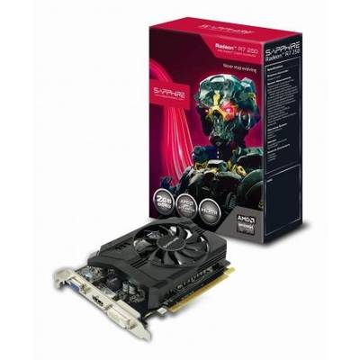 Placa Video SAPPHIRE RADEON R7 250 2G DDR3, SL-DVI, HDMI, DP, bulk