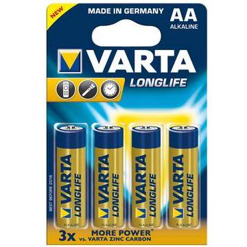 VARTA alcaline batteries R6 (AA) 4pcs longlife