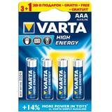 Alkaline Batteries VARTA R3 (AAA) 4pcs High Energy/Longlife Power