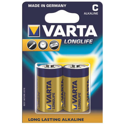 VARTA alcaline batteries R14 (typ C) 2pcs longlife