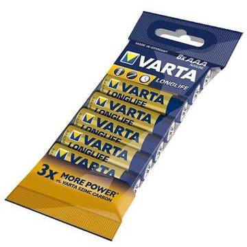 VARTA Alcaline batteries R3 (AAA) 8pcs longlife