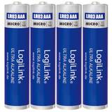 LOGILINK - Ultra Power AAA Alkaline Batteries, LR03, Micro, 1.5V, 4pcs