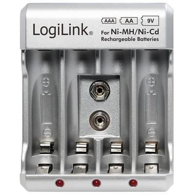 LOGILINK - Battery charger for Ni-MH/Ni-Cd AA/AAA/9V rechargeable batteries