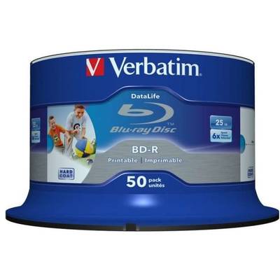 BluRay BD-R SL DATALIFE [ Spindle 50 | 25GB | 6x [WIDE PRINTABLE NO ID]