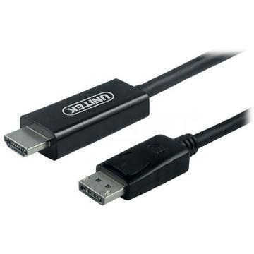 Unitek Cablu DisplayPort - HDMI 1.8m, Y-5118CA