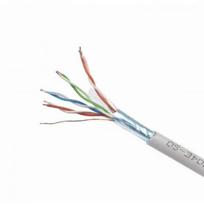 Cablu Gembird FTP solid cable, cat. 5e, 0.51 mm CCA, 305m, gray
