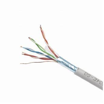 Cablu Gembird FTP foil shielded solid cable, cat. 6, CCA, 100m, gray