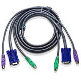 ATEN Cablu prelungire subtire KVM (SVGA, PS/2, PS/2) - 5m