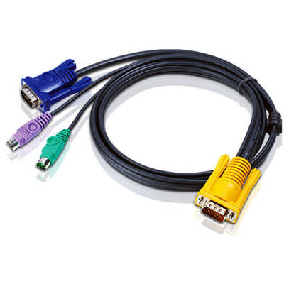 Cablu ATEN Cablu prelungire KVM (HD15-SVGA, PS/2, PS/2) - 2m