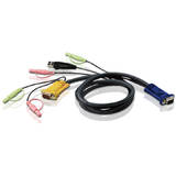 ATEN Cablu prelungire KVM (HD15-SVGA, USB, USB, Audio) - 1.2m