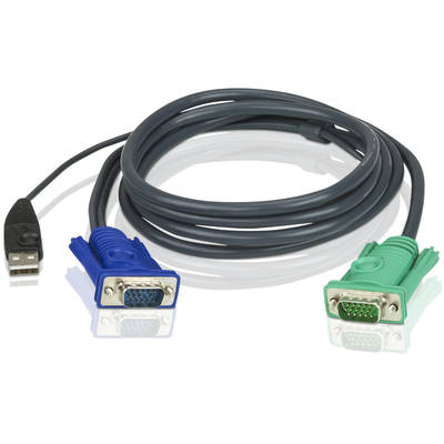 Cablu ATEN KVM Cable (HD15-SVGA, USB, USB) - 1.2m