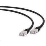 Cablu Gembird patchcord RJ45, cat. 6A,FTP, LSZH, 0.5m, black