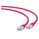 Cablu Gembird patchcord RJ45, cat. 6A,FTP, LSZH, 0.5m, red