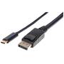 Manhattan Monitor cable adapter USB-C to DisplayPort DP 4K M/M black 2m