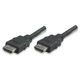 Manhattan Cablu monitor HDMI/HDMI M/M 1.4 Ethernet 7,5m negru