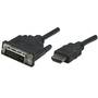 Manhattan Cablu monitor HDMI-DVI-D 24+1 M/M 3m negru