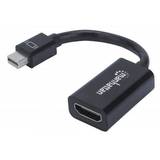 Manhattan Adapter cable Mini DisplayPort to HDMI M/F 1080p Full HD 15cm black
