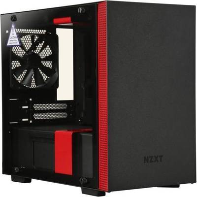 Carcasa PC NZXT set Computer H500 negru/rosu mat + Kraken X52-cooler pt CPU/GPU