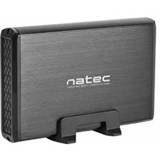 Natec RHINO External USB 3.0 enclosure for 3.5'' SATA HDDs, black aluminum