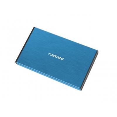 Rack Natec external enclosure RHINO GO for 2,5'' SATA, USB 3.0, Blue