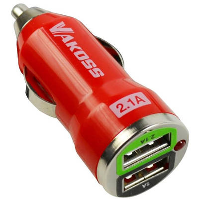 Vakoss TP-2465UR, 2x USB, 2,1A, Red