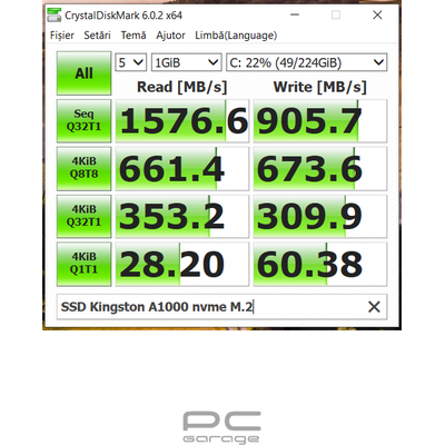 SSD Kingston A1000 240GB PCI Express 3.0 x2 M.2 2280