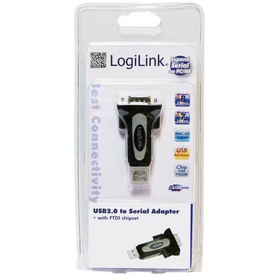 Adaptor Logilink 1x USB 2.0 A Male - 1x RS232 Male