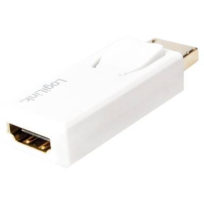 Adaptor Logilink 1x DisplayPort Male - 1x HDMI Female, alb