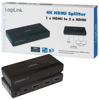 Adaptor Logilink 1x HDMI Female - 2x HDMI Female, v1.4, splitter