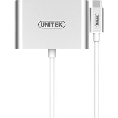 Adaptor Unitek 1x USB 3.1 Tip C Male - 1x HDMI 1.4 Female + 1x VGA Female