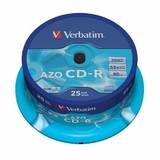 Verbatim CD-R[ cake box 25 | 700MB | 52x | Crystal | DataLife+ AZO ]
