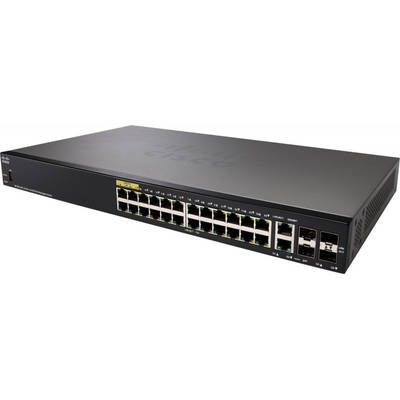 Switch Cisco SF350-24P 24-port 10/100 POE Managed Switch