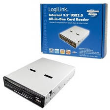 Card Reader LOGILINK Cititor carduri de memorie 3.5'',  cu mufă USB 2.0, intern, 54-în-1