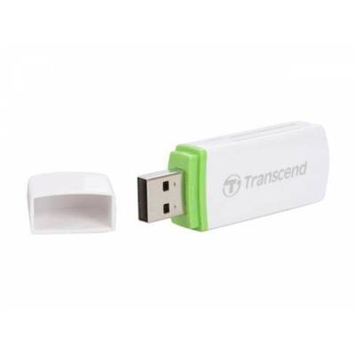 Card Reader Transcend cititor de card USB 2.0 White + Software - recuperare imagini
