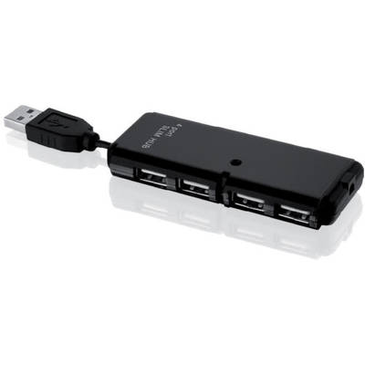 Hub USB IBOX HUB I-BOX USB 2.0 4 porturi, negru