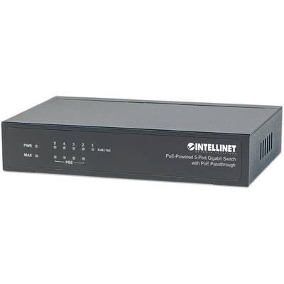 Switch Intellinet Gigabit switch 5x 10/100/1000 PoE/PoE+ (1x PD PoE, 4x PSE PoE) 26/68W