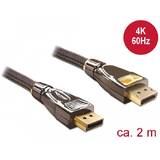 DELOCK Cablu Displayport M/M 2m gold