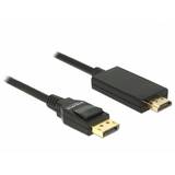 Delock Cablu Displayport 1.2 tată - High Speed HDMI-A tată pasiv 4K, 3m; negru