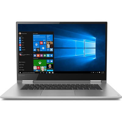Laptop Lenovo 15.6" ; Yoga 730, FHD IPS Touch, Procesor Intel Core i7-8550U (8M Cache, up to 4.00 GHz), 8GB DDR4, 512GB SSD, GeForce GTX 1050 4GB, FingerPrint Reader, Win 10 Home, Platinum