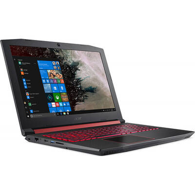 Laptop Acer Gaming 15.6" Nitro 5 AN515-52, FHD IPS, Procesor Intel Core i7-8750H (9M Cache, up to 4.10 GHz), 8GB DDR4, 256GB SSD, GeForce GTX 1050 Ti 4GB, Linux, Black