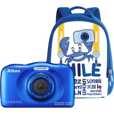 Aparat foto compact NIKON COOLPIX Watterproof W100 backpack kit (blue)
