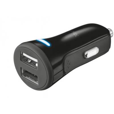 TRUST 20W Car Charger with 2 USB ports - black