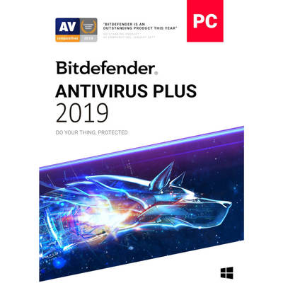 Software Securitate Bitdefender Antivirus Plus 2019, 5 Dispozitive, 1 An, Licenta noua, Retail