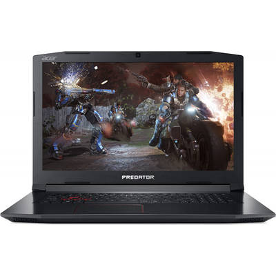 Laptop Acer Gaming 17.3" Predator Helios 300 PH317-52, FHD IPS 144Hz, Procesor Intel Core i7-8750H (9M Cache, up to 4.10 GHz), 16GB DDR4, 256GB SSD, GeForce GTX 1060 6GB, Linux, Black