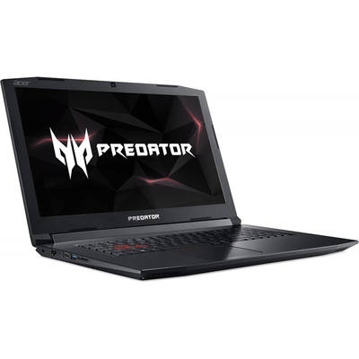 Laptop Acer Gaming 17.3" Predator Helios 300 PH317-52, FHD IPS, Procesor Intel Core i7-8750H (9M Cache, up to 4.10 GHz), 8GB DDR4, 1TB, GeForce GTX 1050 Ti 4GB, Linux, Black