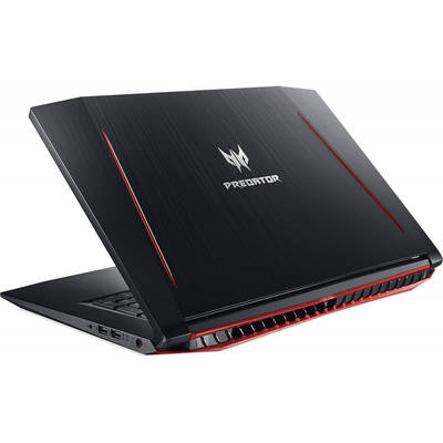 Laptop Acer Gaming 17.3" Predator Helios 300 PH317-52, FHD IPS 144Hz, Procesor Intel Core i7-8750H (9M Cache, up to 4.10 GHz), 8GB DDR4, 256GB SSD, GeForce GTX 1050 Ti 4GB, Linux, Black